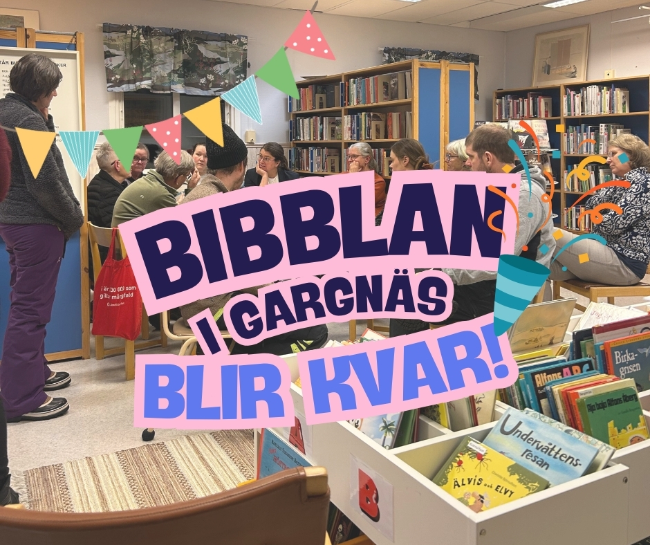 Biblioteket i Gargnäs blir kvar!